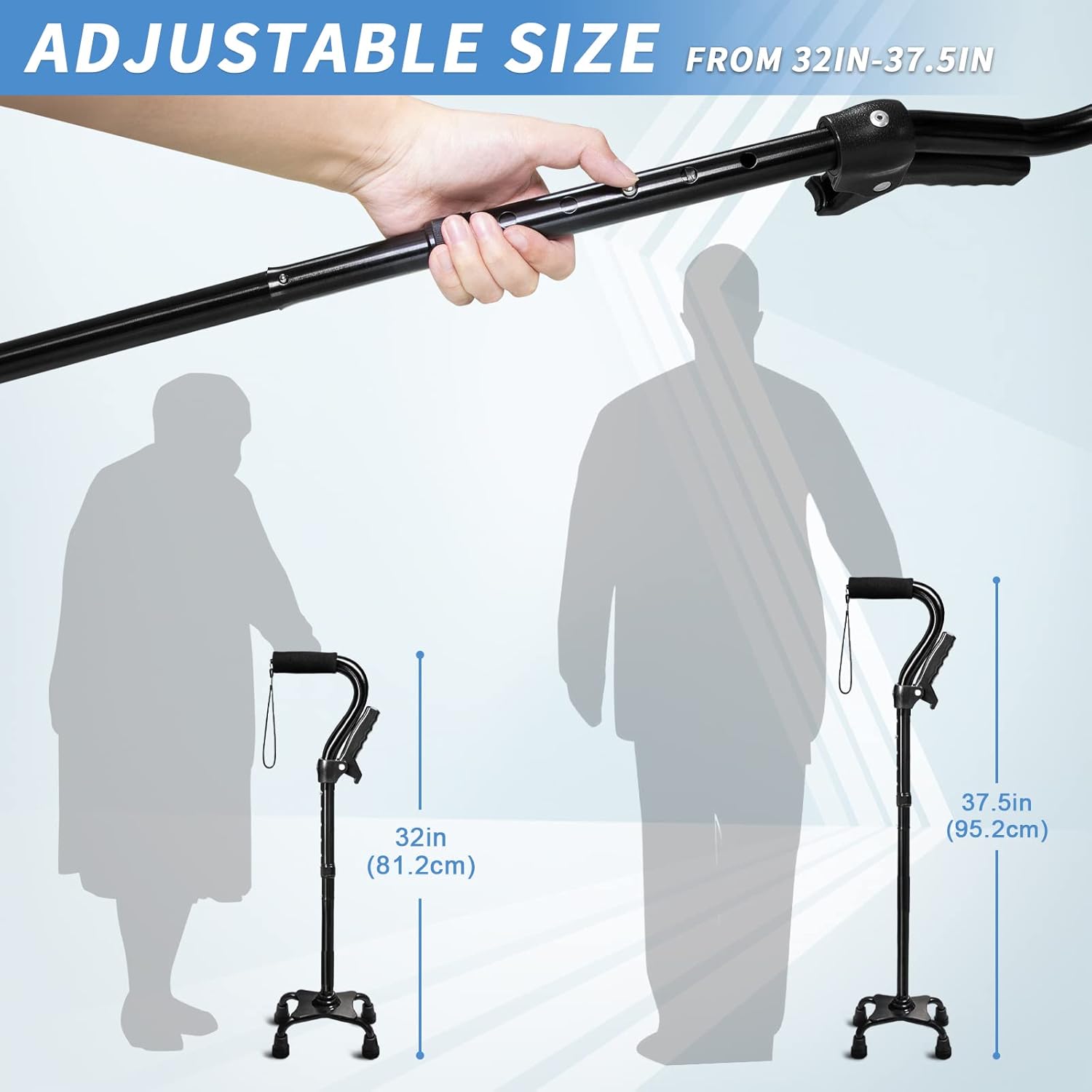 Quad Cane (4-Pronged)