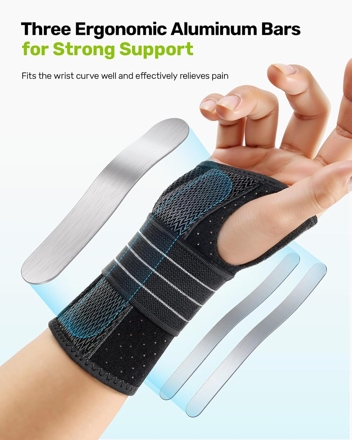Cock-Up Wrist Splint, side view